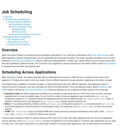 Job Scheduling - Spark 1.6.1 Documentation