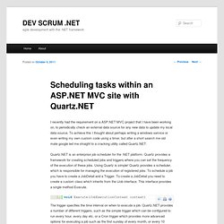Scheduling tasks within an ASP.NET MVC site with Quartz.NET