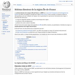 Schéma directeur de la région Île-de-France
