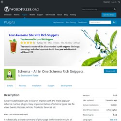 Schema – All In One Schema Rich Snippets – WordPress plugin