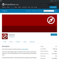 Schema – WordPress plugin