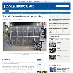 'Boris bikes' scheme is launched for Canterbury