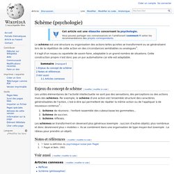 Schème (psychologie)