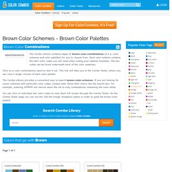 Brown Color Combinations