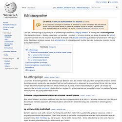 Schismogenèse - Wikipédia - Vimperator