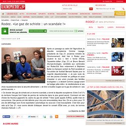 «Le gaz de schiste : un scandale !» - Aveyron