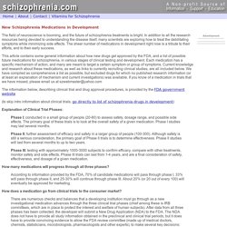 Schizophrenia.com - New Schizophrenia Medications