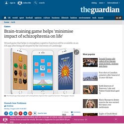 Brain-training game helps 'minimise impact of schizophrenia on life'