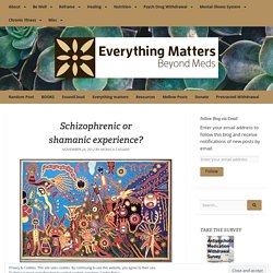 Schizophrenic or shamanic experience? – Everything Matters: Beyond Meds