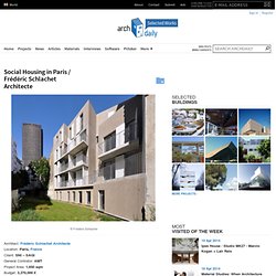 Social Housing in Paris / Frédéric Schlachet Architecte