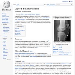 Osgood–Schlatter disease