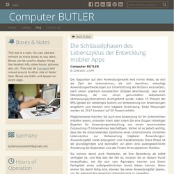Die Schlüsselphasen des Lebenszyklus der Entwicklung mobiler Apps - Computer BUTLER : powered by Doodlekit