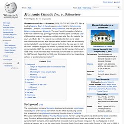 Monsanto Canada Inc. v. Schmeiser