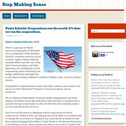 Paula Schmitt: Corporations run the world. It’s time we run the corporations.