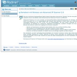 Advanced IP Scanner - Schnelle Fernsteuerungs-Software - Famatech