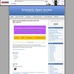 Scholarly Open Access