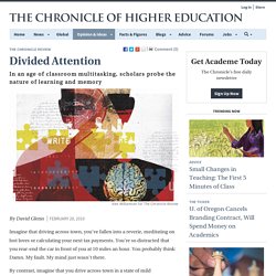 Scholars Turn Their Attention to Attention