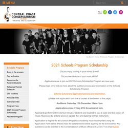 2021 Schools Program Scholarship