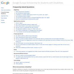 Google Europe Scholarship for Students with Disabilities