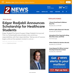 Edgar Radjabli Announces Scholarship for Healthcare Students