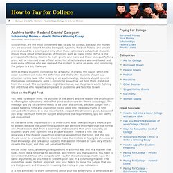 Scholarship Money – How to Write a Winning Essay