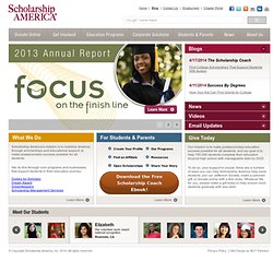 Scholarship America - Because College Doesn't Happen by Chance