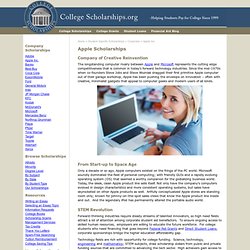 Scholarships from Apple In Money and MacBooks