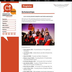 Scholarships · Creative Innovation 2012