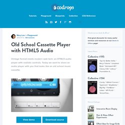 Old School Cassette Player with HTML5 Audio