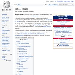 School choice - Wikipedia