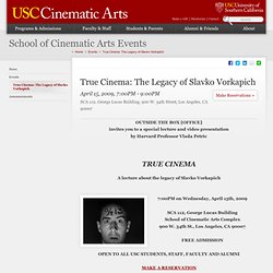 School of Cinematic Arts Events