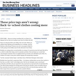 Those price tags aren't wrong: Back-to-school clothes costing more