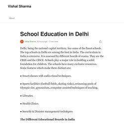School Education in Delhi
