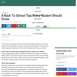 8 Back To School Tips Every Student Should Know