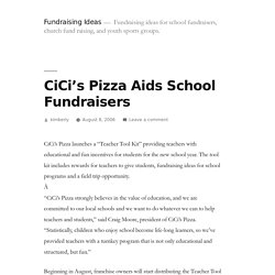 CiCi's Pizza Aids School Fundraisers