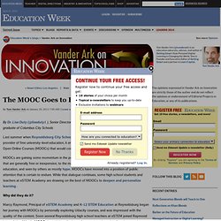 The MOOC Goes to High School - Vander Ark on Innovation