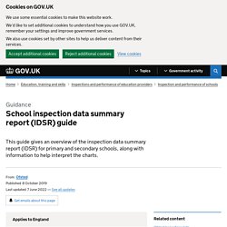 School inspection data summary report (IDSR) guide