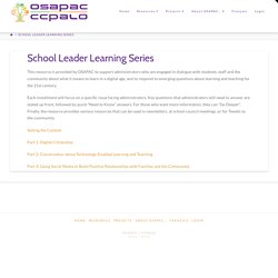 School Leader Learning Series