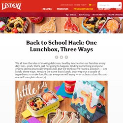 Easy Back To School Lunch Ideas: One Lunchbox, Three Ways