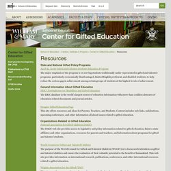 W&M School of Education - Resources