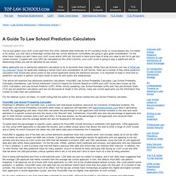 A Guide To Law School Prediction Calculators