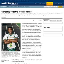 School sports: the pros and cons