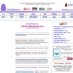 19000+ FREE worksheets, create your own worksheets, games.