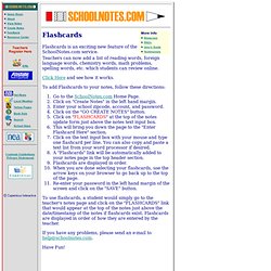 Fillable flashcards picture