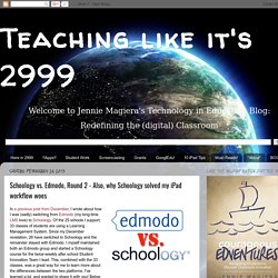Schoology vs. Edmodo, Round 2 - Also, why Schoology solved my iPad workflow woes