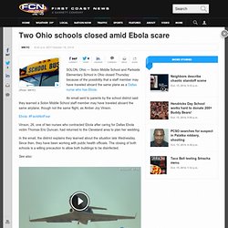 Two Ohio schools closed amid Ebola scare