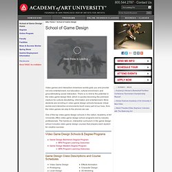 Video Game Design Schools