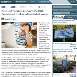 Here’s why schools are wary of edtech: Coursesmart crashes before student exams