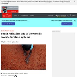 South Africa Has One of the Worst Education Systems