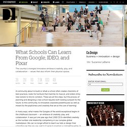 What Schools Can Learn From Google, IDEO, and Pixar